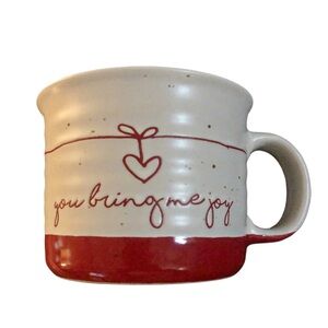 Inspirational Belle Maison Red Heart 14oz. Gift Pottery Mug